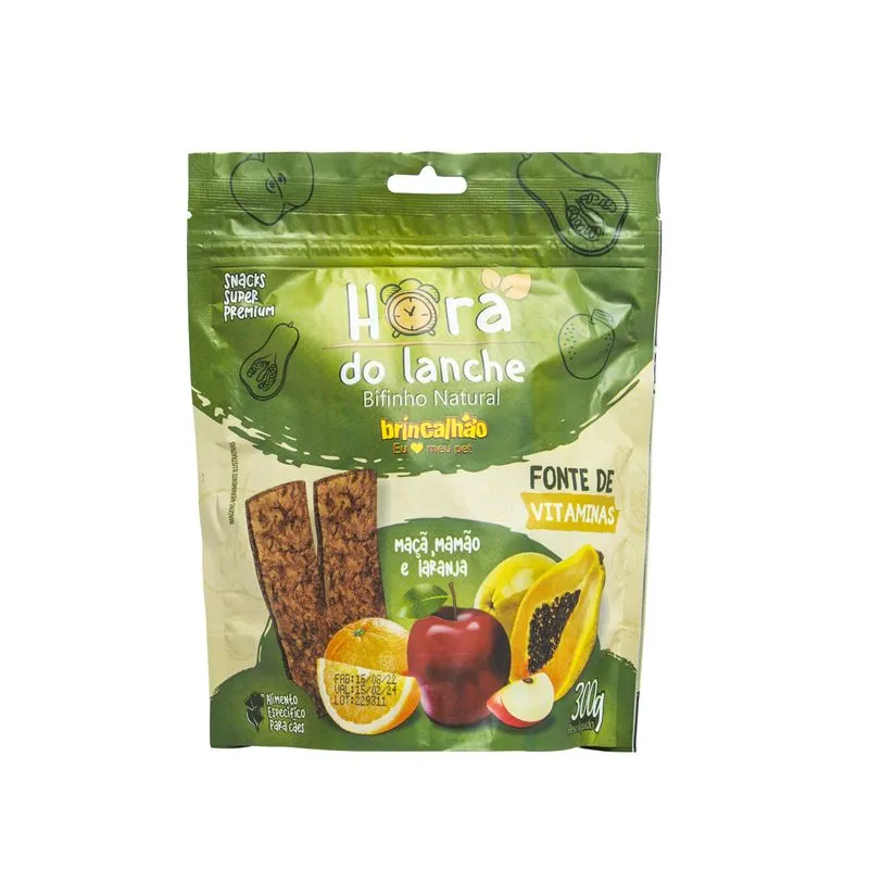 Bifinho Brincalhão Hora Do Lanche Maça E Mamão 300g