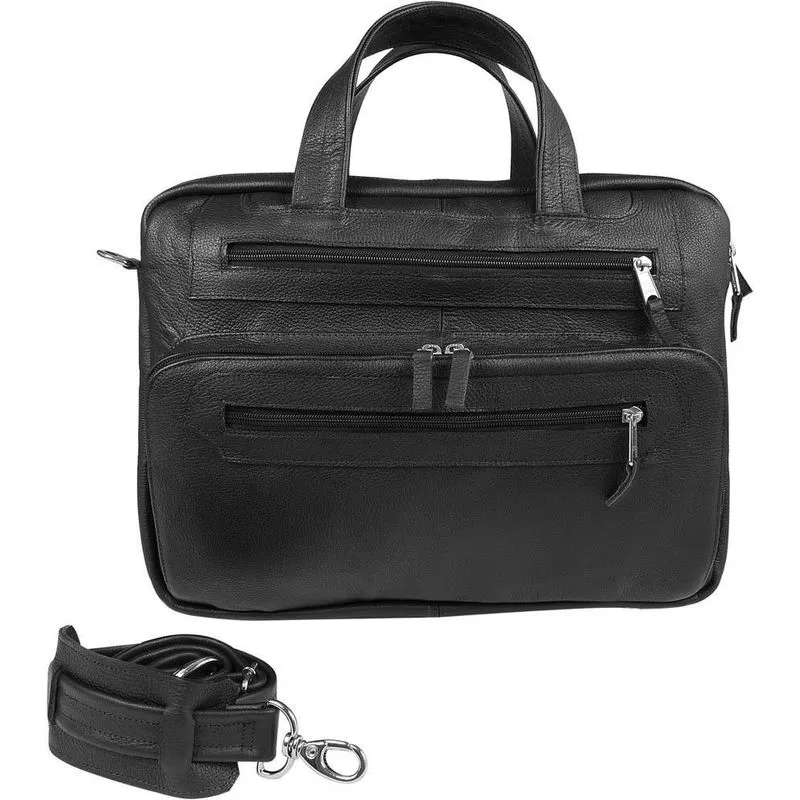 Pasta Masculina Jfe Couro 2030 Preto