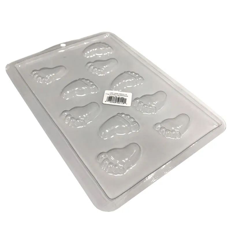 Forma PVC mini pezinhos (10 cavidades) - Embarlati
