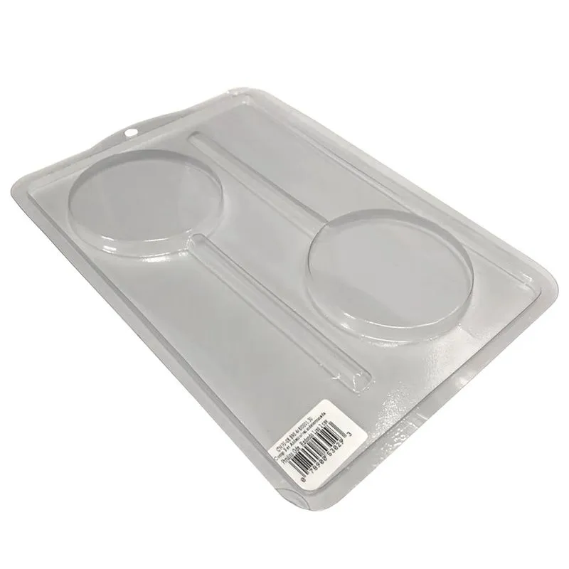 Forma PVC Pirulito Grande Redondo c/2 Cavidades