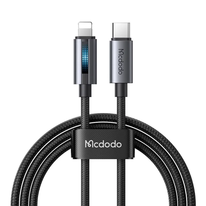 Cabo Usb-c Para Iphone Lightning Led 1m Pd 36W Carga Rápida