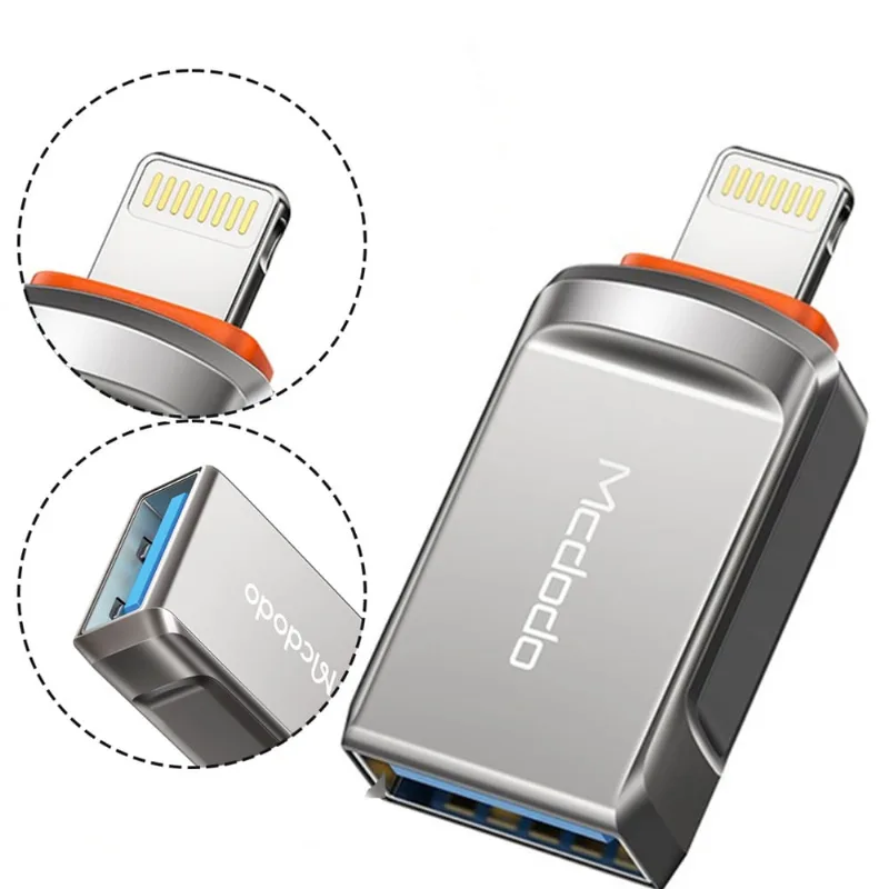 Adaptador otg Leitor Pendrive Usb-A 3.0 Para Iphone Mcdodo