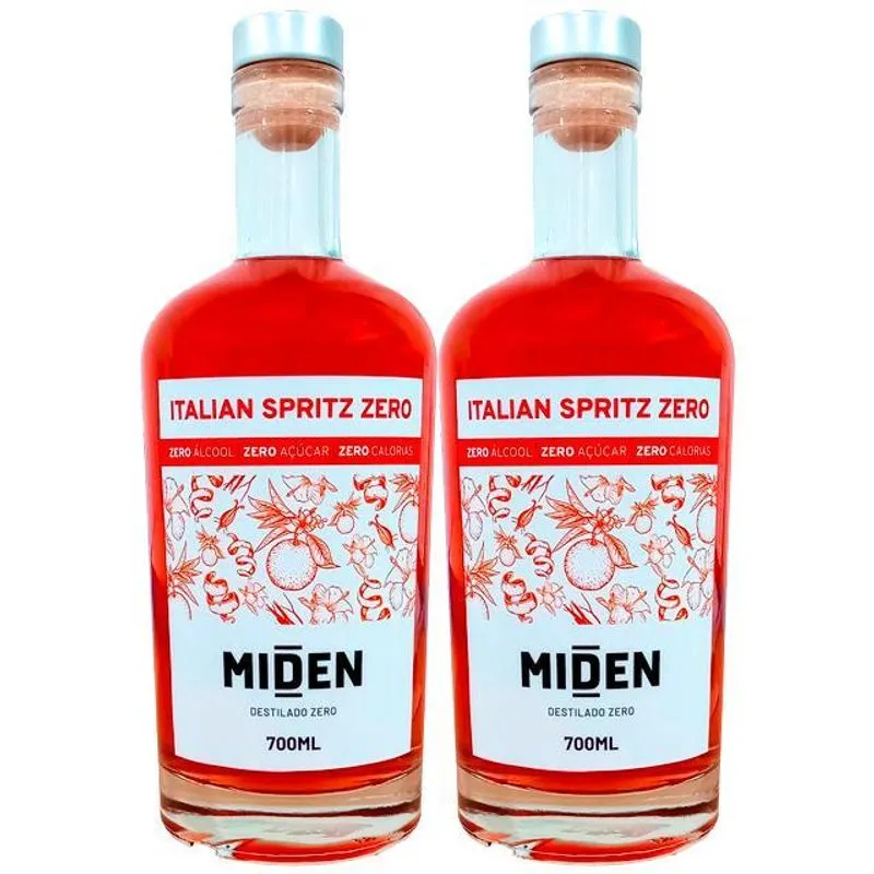Combo 2destilado Sem Álcool Laranja Miden Italian Spritz