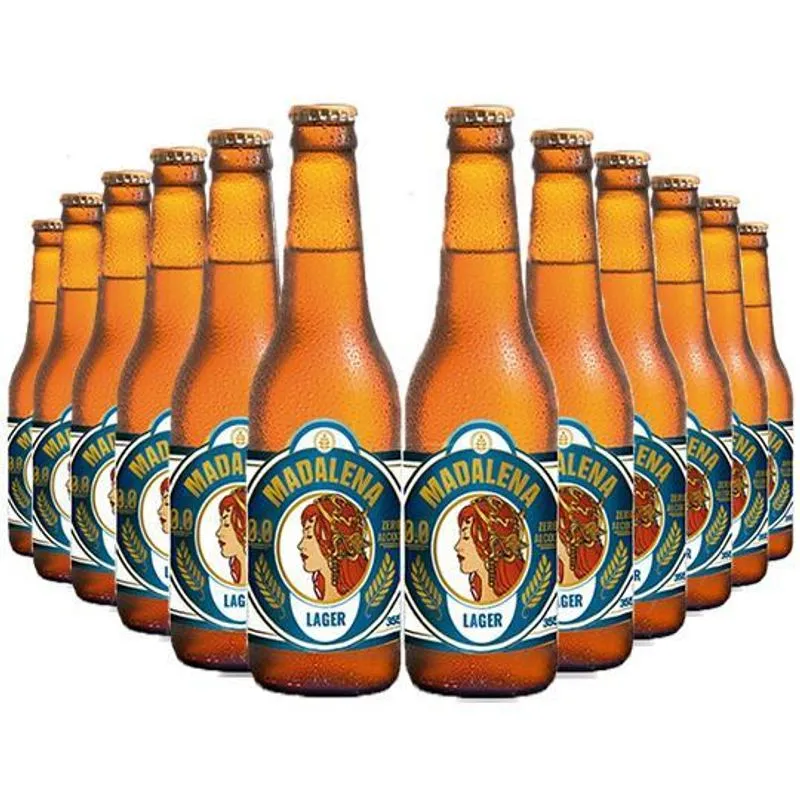 Cerveja Sem Álcool Madalena - Long Neck 355ml - 12 Un