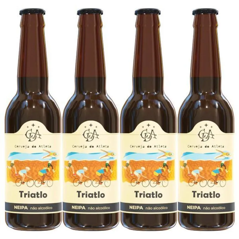 Cerveja Sem Álcool Ipa Atleta Triatlo - 335 Ml - Nacional