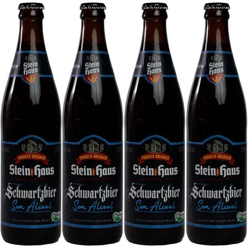 Cerveja Sem Álcool Schwartzbier - Garrafa 500ml - 04 Un
