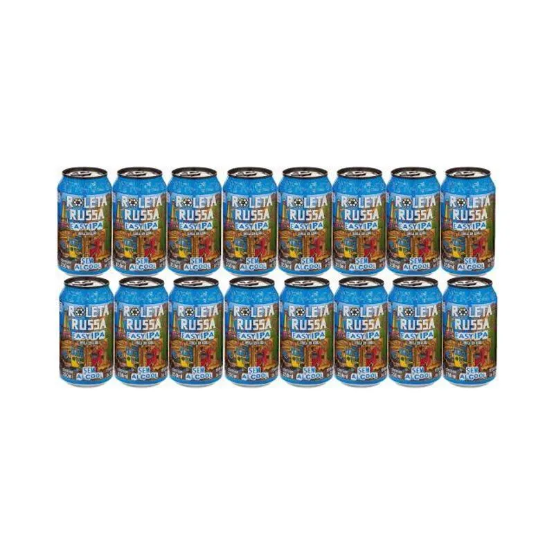 Cerveja Sem Álcool Roleta Russa - Lata 350ml - 16 Un