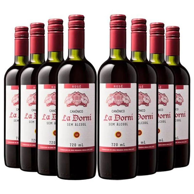 Vinho Sem Álcool La Dorni Rose Suave - 720ml - 08 Un