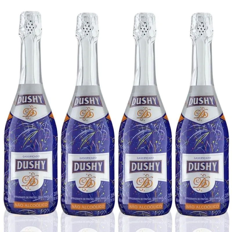 Kit 4 Espumante Sem Álcool Dushy Fest 660ml Nacional