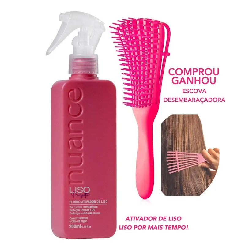 Liso Perfeito Defrisante Spray 200ml Nuance Professional