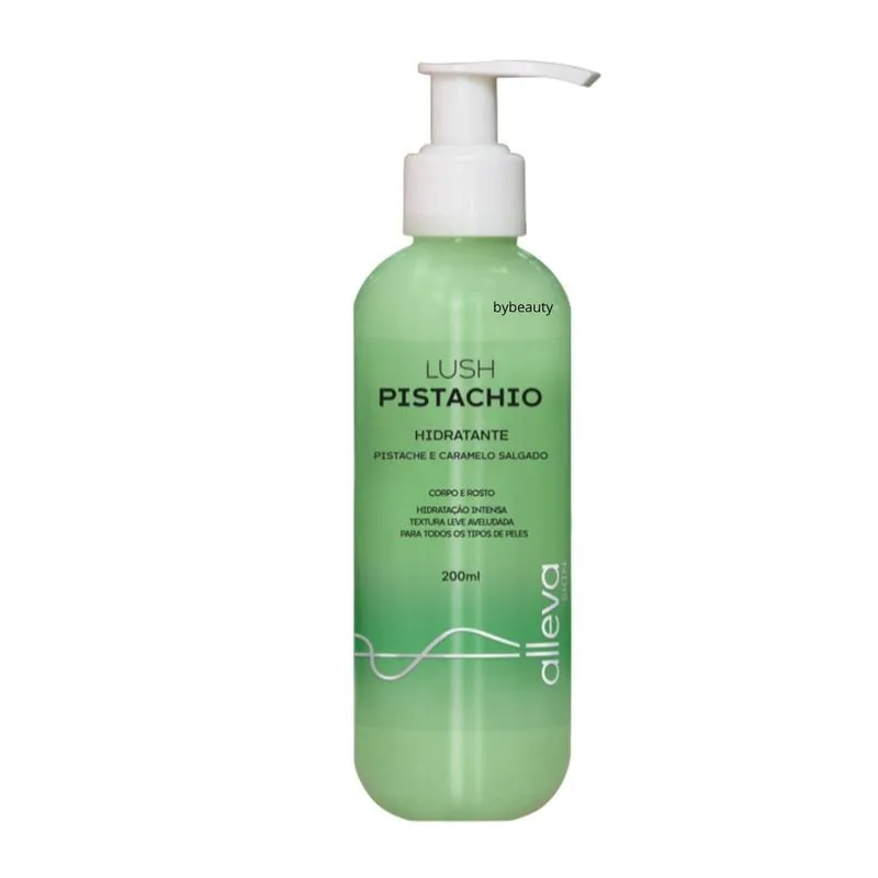 Hidratante Corpo E Rosto 200ml Alleva - Lush Pistachio