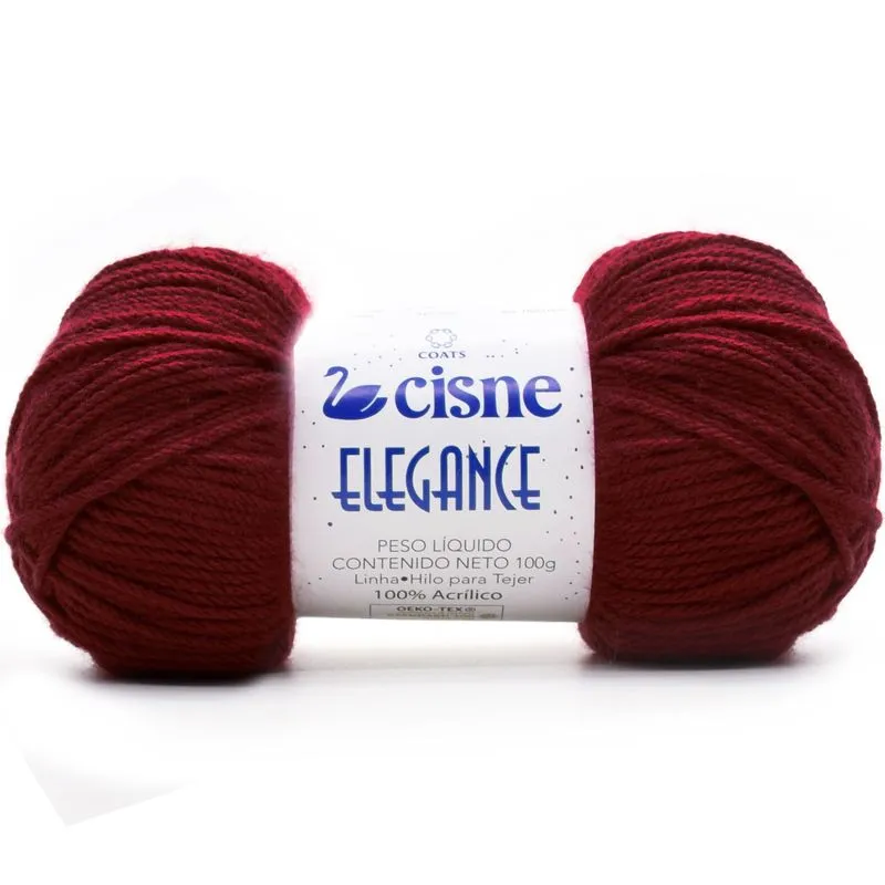 Fio Cisne Elegance 100g 2049 vermelho escuro