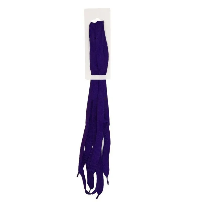 Cadarço Tênis Tradicional Poliéster Unisex Roxo 33 Ao 46