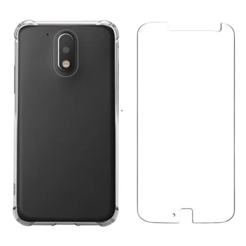 Kit Capa + Película Vidro 9d Motorola Moto G4 Plus