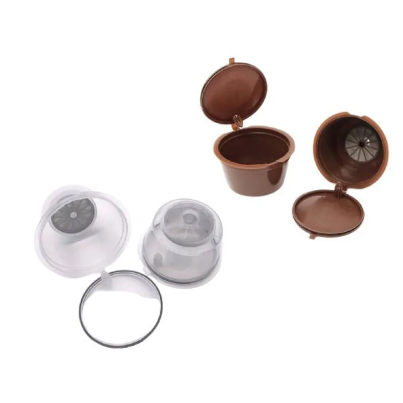 Kit 4 Cápsulas Reutilizável Recarregável Marrom