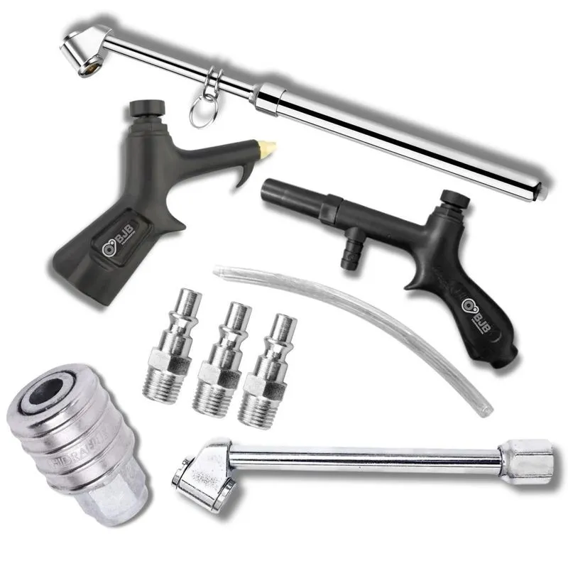 Kit Multifuncional Com Calibrador Bico D Ar Engate Rápido