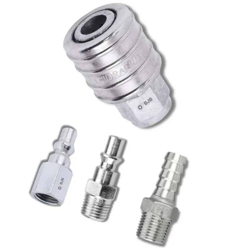 Kit Conector Para Compressor De Ar Engate Rápido 1/4