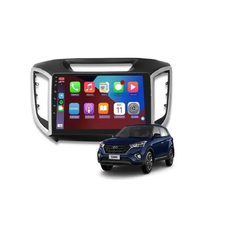 Kit Multimídia Creta 9 Pol Android 2/32GB Carplay Bt WiFi - Vision 8990X
