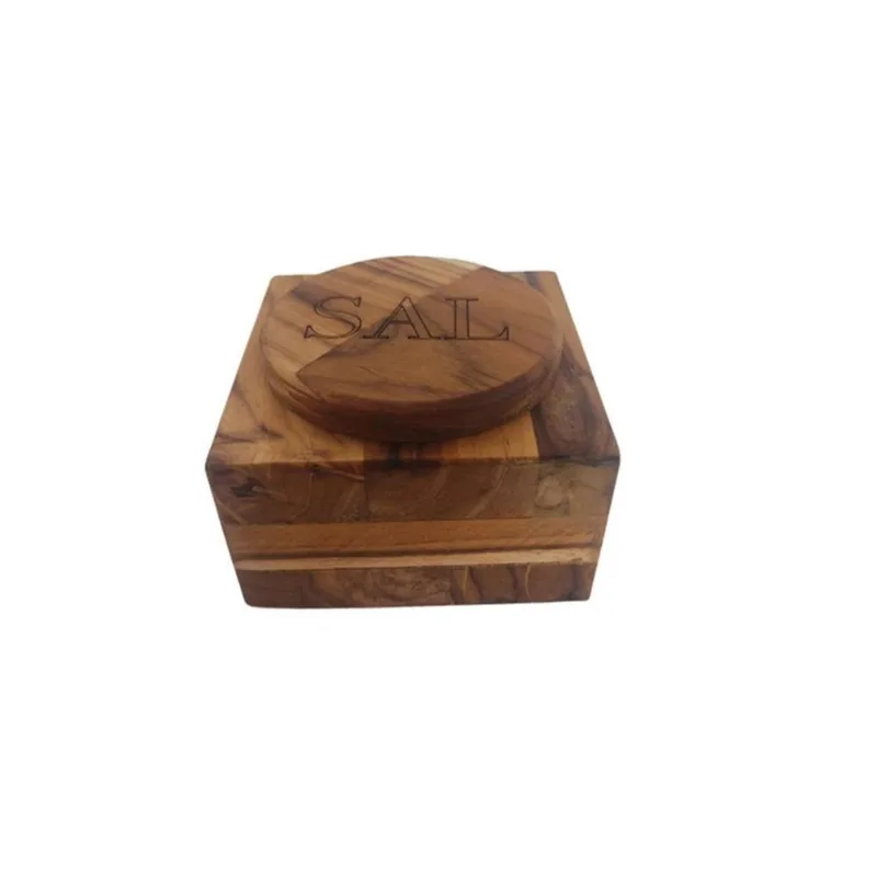 Saleiro Madeira Designer Luxo