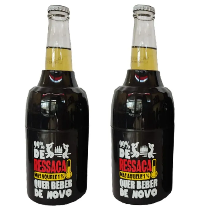 Kit 2 Porta Cerveja Long Neck/ Lata 99% De Ressaca