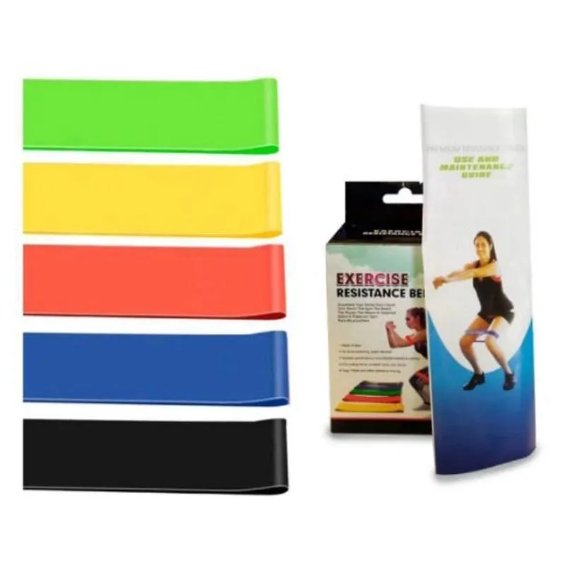Kit 5 Mini Band Elástico Exercício Academia Treino Em Casa
