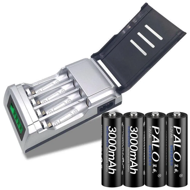 Carregador Pilhas Inteligente Pl-nc05 + 4 Aa + 4 Aaa