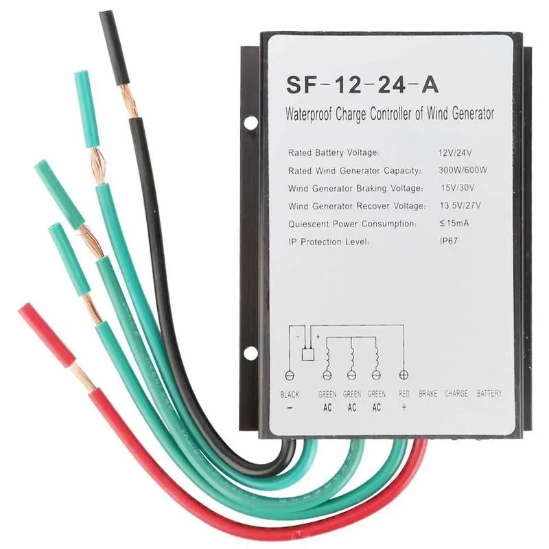 Controlador De Carga Eolico 12v 24v 300w 600w 30a