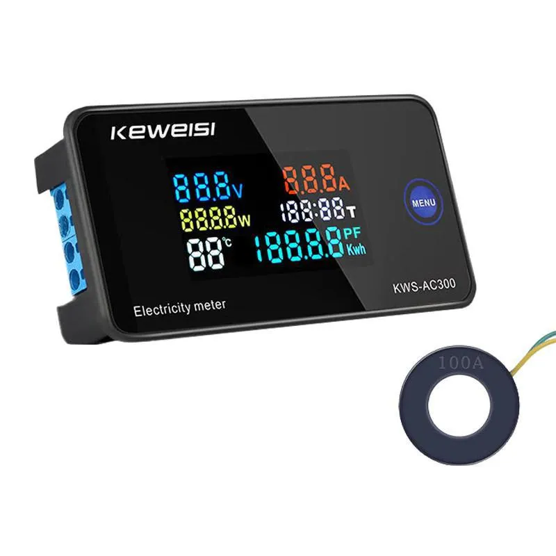 Wattimetro Voltimetro Amperimetro Ac 50 A 300v 100a