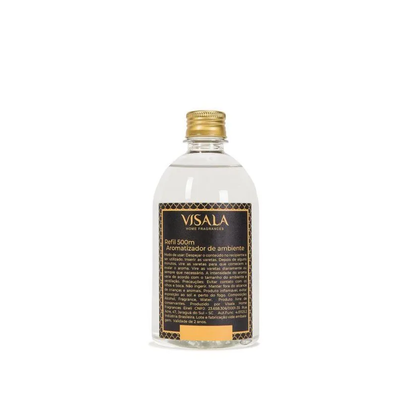 Refil Aromatizador De Ambiente Cereja E Avela 500ml - Visala
