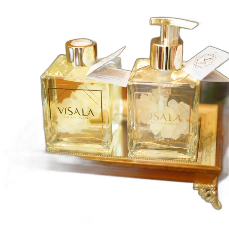 Sabonete Líquido Cubo Com Flor Borya 250ml- Visala