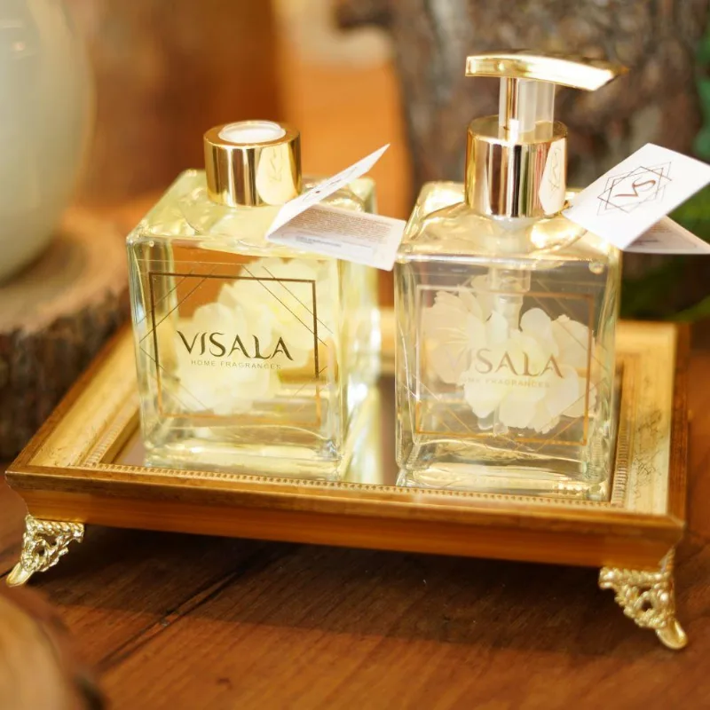 Sabonete Líquido Cubo Com Flor Cereja E Avelã 250ml- Visala