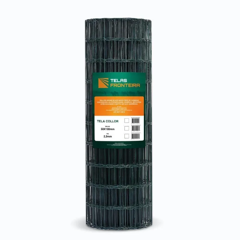 Tela Cerca Jardim Revestida Verde 1,0m X 10m - Fronteira