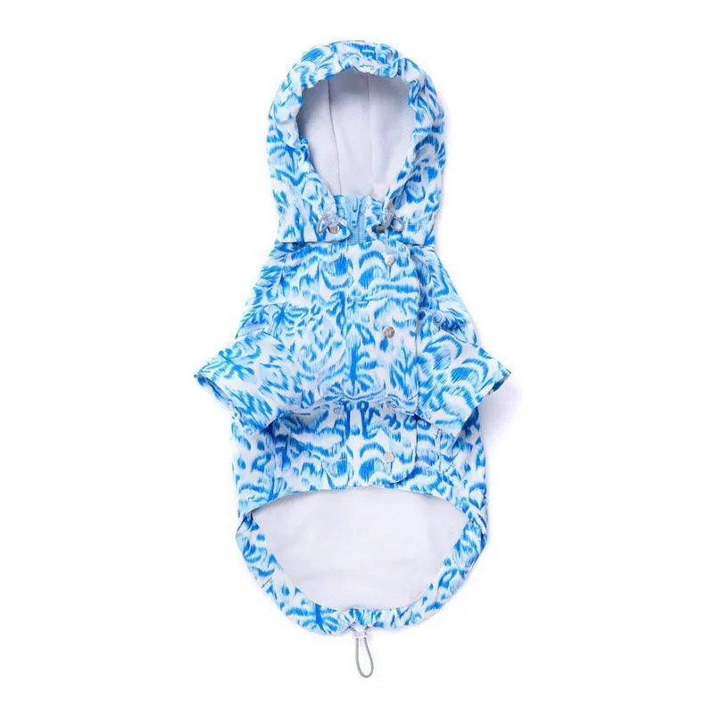 Capa De Chuva Ombra D Ikat Pet - Azul - 1gg