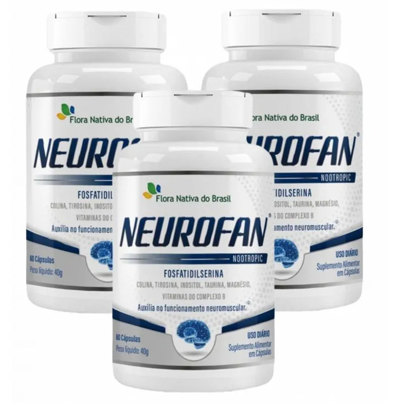 3x Neurofan Fosfatidilserina + Vitaminas 60 Cápsulas