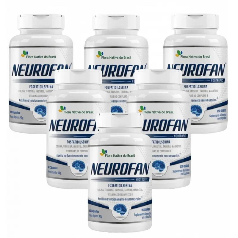 6x Neurofan Fosfatidilserina + Vitaminas 60 Cápsulas