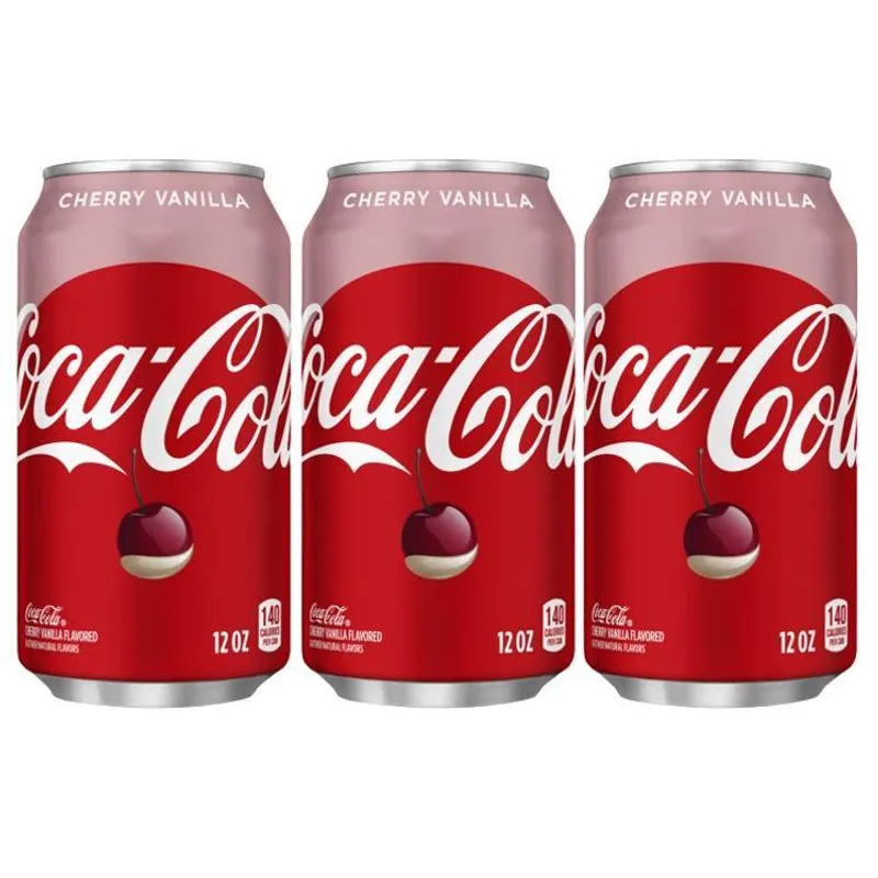 Refrigerante Coca Cola Cherry Vanilla Caixa 3 Latas 355ml