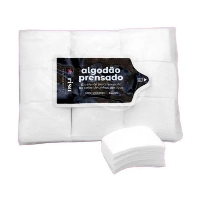 Algodão Prensado Risa Para Limpeza De Unhas 80g