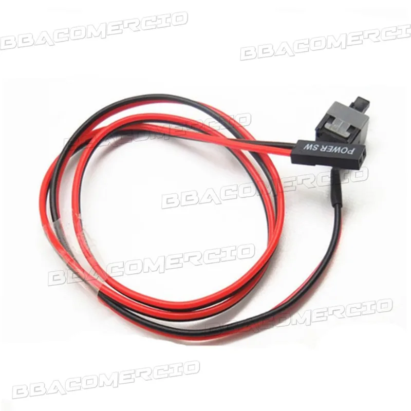 Kit 3 Cabos Power Sw Reset Botão On/off Interruptor Atx 50cm