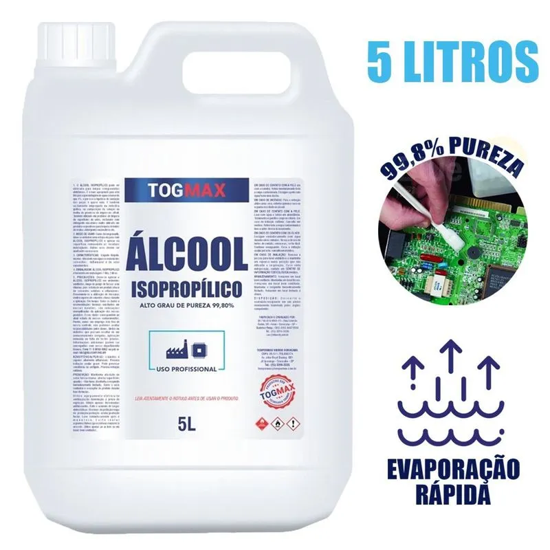 Alcoool Isopropilico 99% - 5l