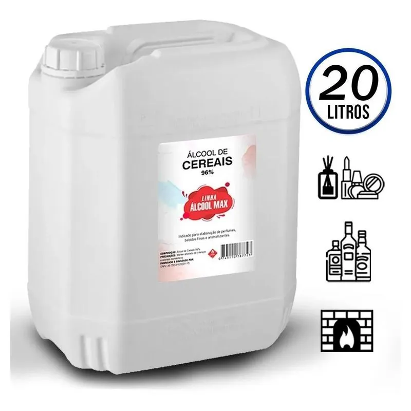 Álcoool De Cereais 96% Difusor Ou Bebidas 20 Litros Togmax