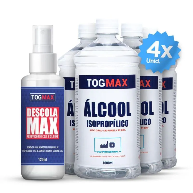 Álcoool Isopopilico Limpeza Placas Circuitos + Descola Max