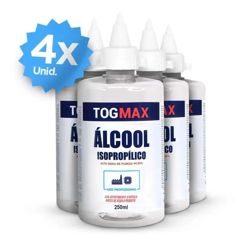Álcoool Isopropilico 99,8% 1 Lt Limpeza Placa E Eletrônico