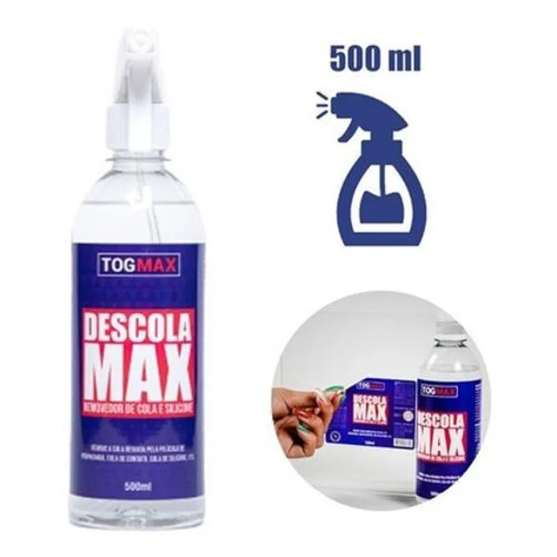 Removedor De Cola Grude E Silicone Descola Max 500ml Togmax