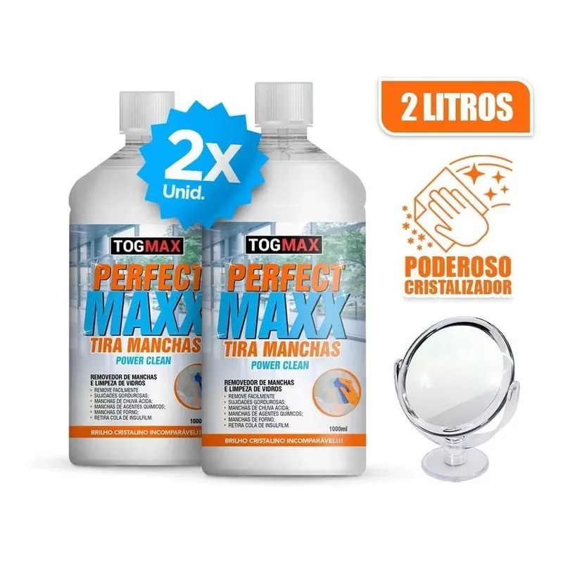 Limpa Vidro Perfect Max Tira Manchas Uso Profissional 2