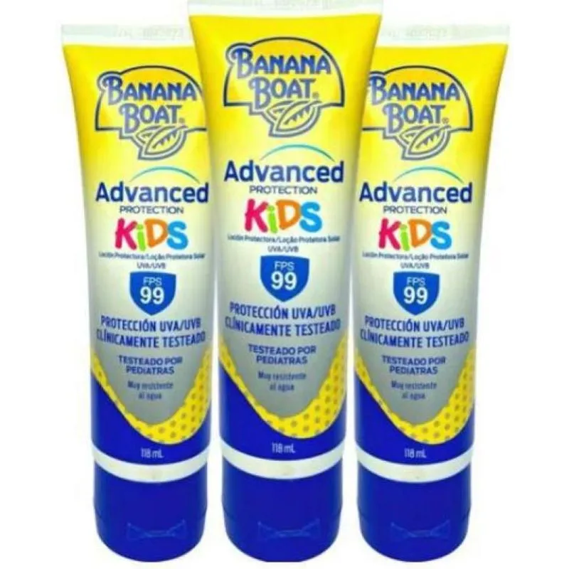 Kit 3 Advanced Protection Kids Fps 99 118ml Banana Boat