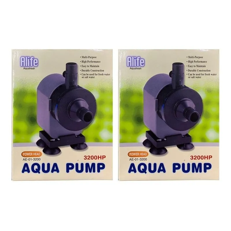 02 Bombas Submersa Alife Litros 110v Mega Aquários