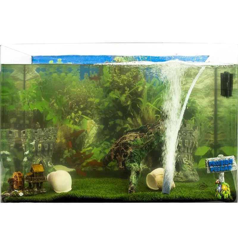 Painel Para Fundo De Aquário Médio 100 X 40 Cm