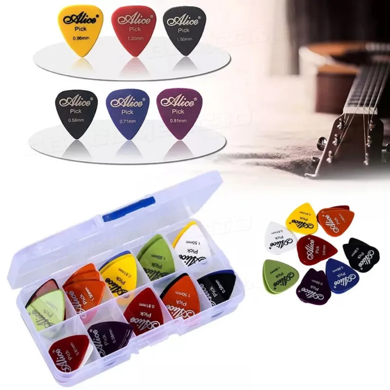 Caixa Kit 50 Unidades Palheta Paleta Guitarra Violão Baixo