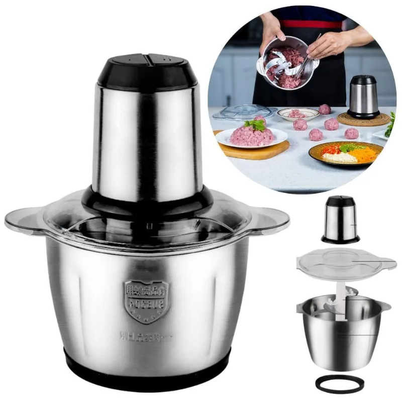 Triturador De Grãos Sementes Café Profissional 2L Inox 220V