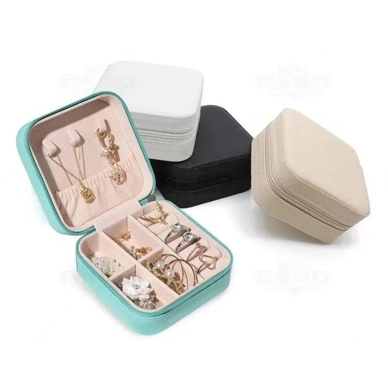 Porta Joia Mini Organizador De Acessórios Portátil Branco